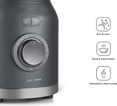 Jumbo x Homend Artfood 4925H Profesyonel Blender Antrasit